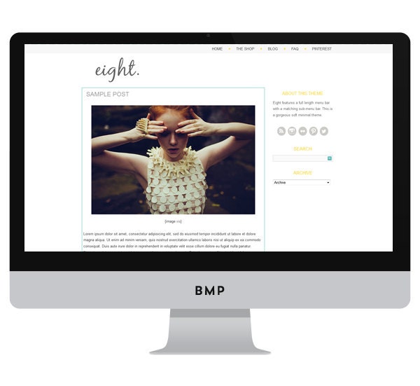 Eight.- 2 column Wordpress.org or Blogger Theme