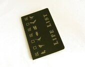 Birder's Moleskine Cahier Notebook - Life List - Black
