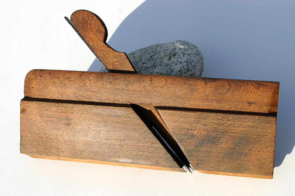 Antique very rare Vermont Farmstead 3/8 Bead Wood Plane Auburn NY Burlington VT 1890 Carpenter Tools Plane
