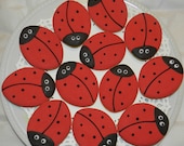 Red Ladybug Cookies One Dozen