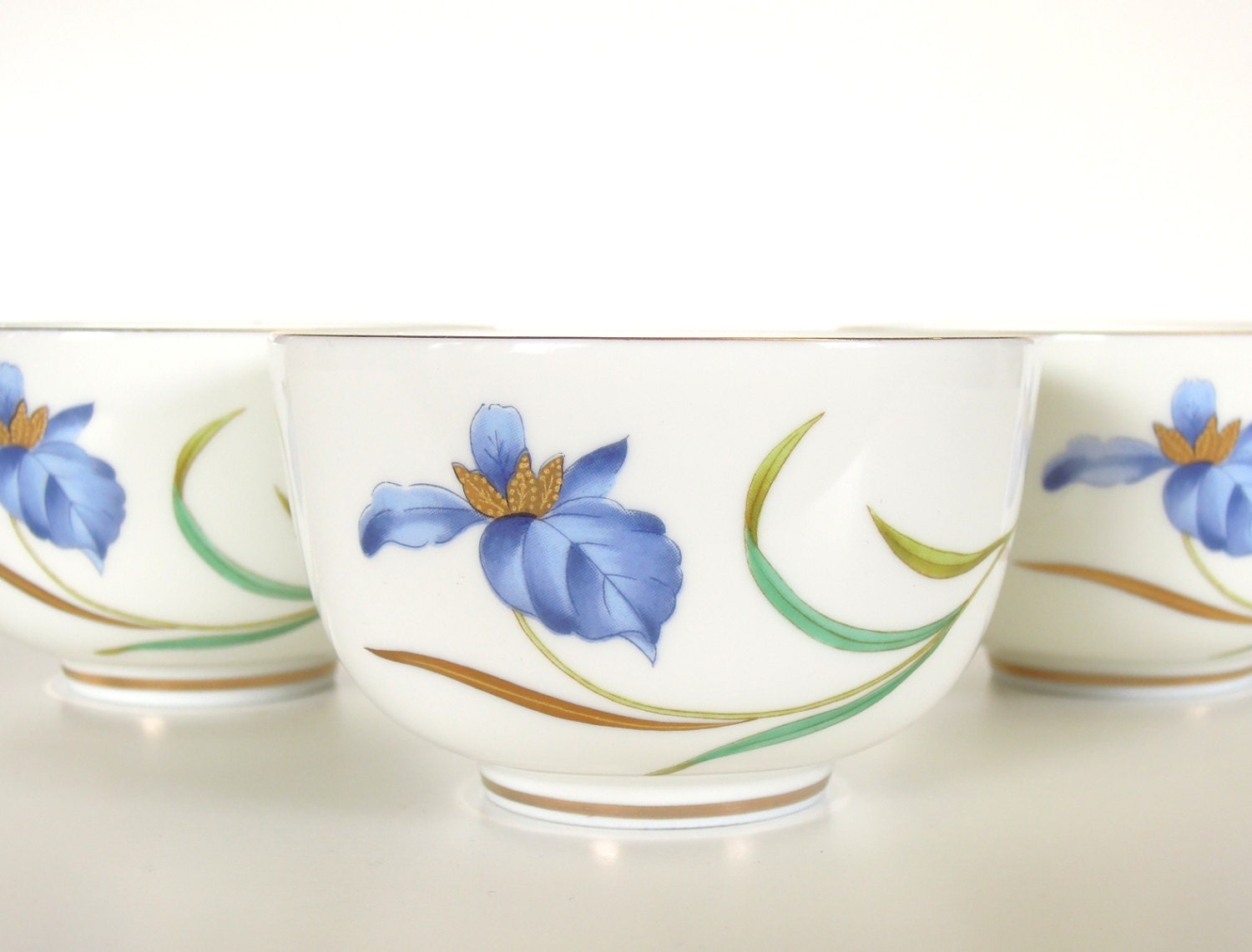 Vintage Japanese Tea Cups Set of 5