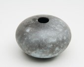 Blue Ceramic Pot - Sawdust Fired