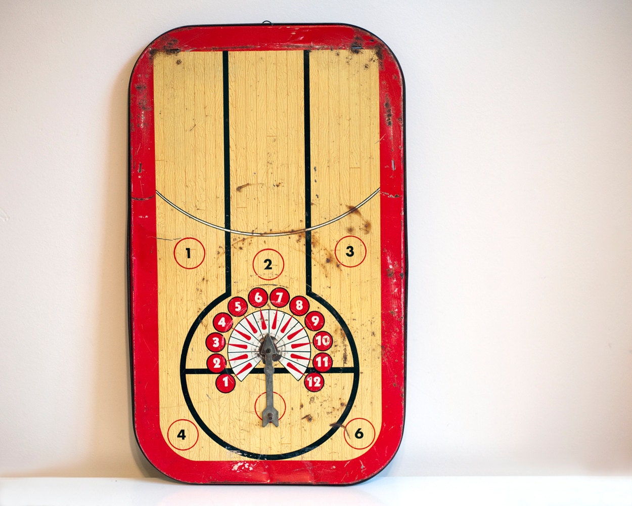 Vintage Marx Tin Litho Basketball Game, Vintage Metal Game, Vintage Metal Sign