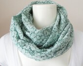 Mint scarf, infinity scarf, Scarf, Valentine's Day gifts