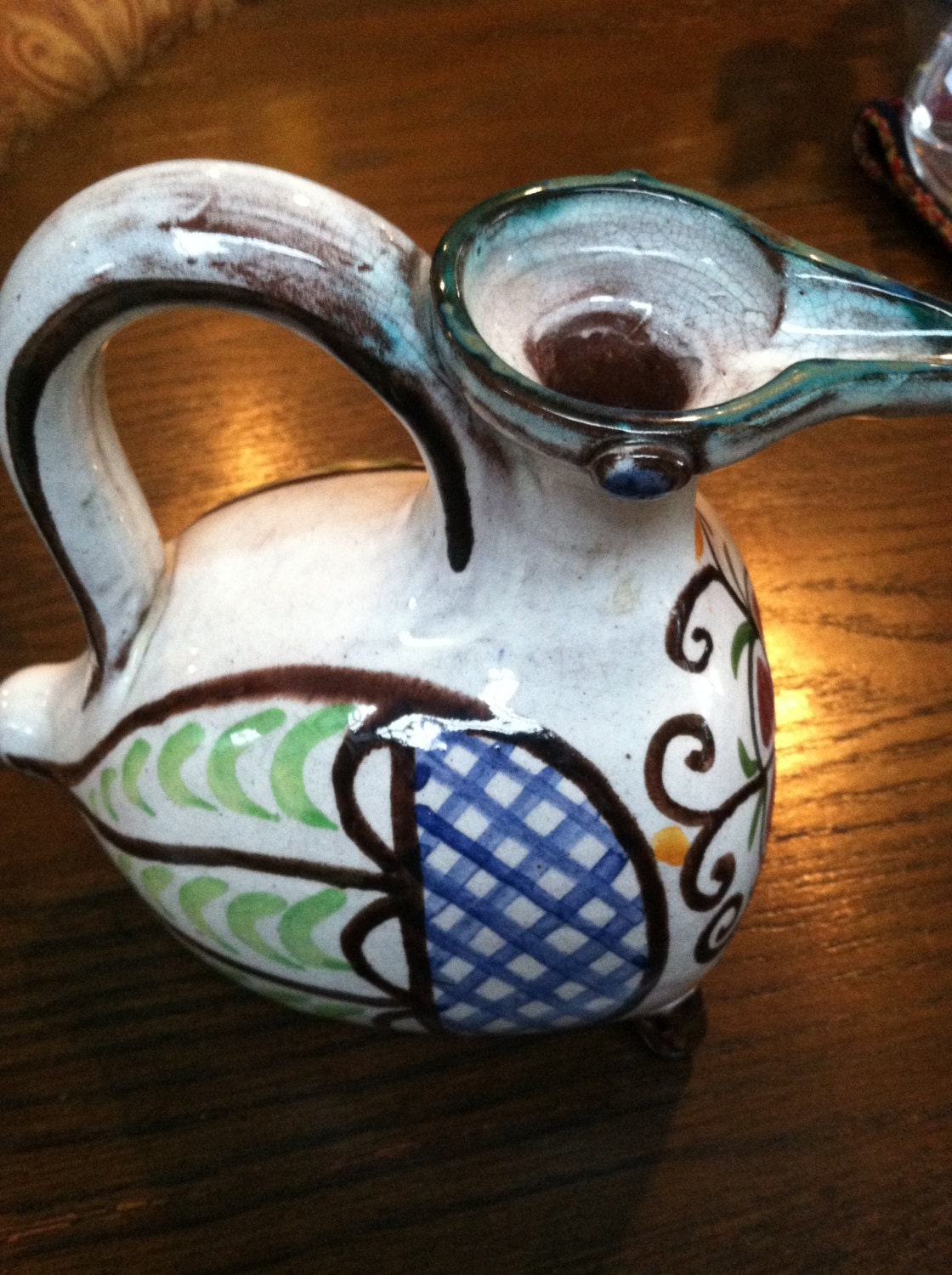Eames Era Spring Home Decor Vintage Italian mid century Modern Pottery Bird  Home Decor Free Shipping