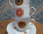 VINTAGE BAVARIA  tea cups and saucers