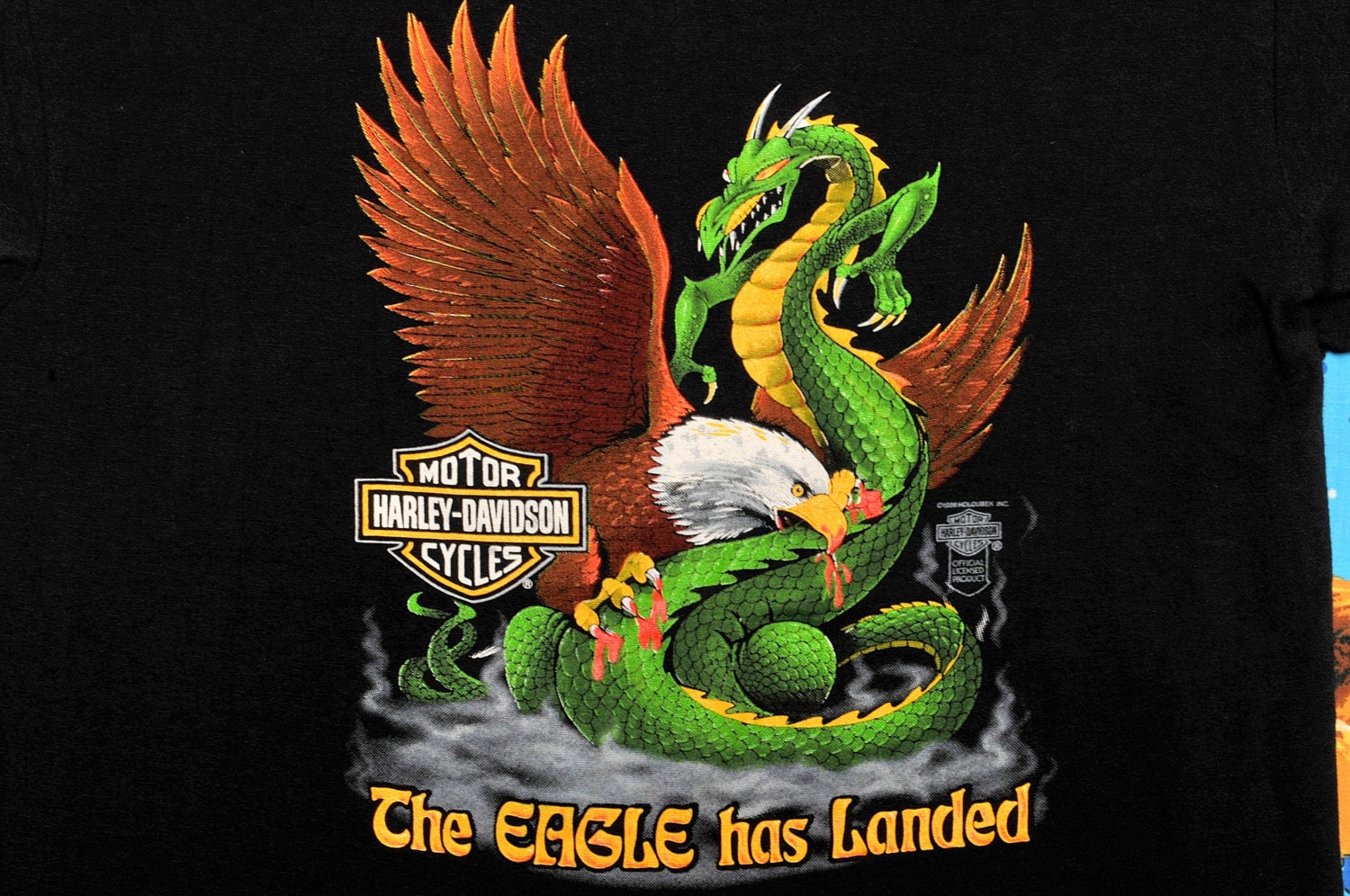 Harley-Davidson "The Eagle Has Landed" T-Shirt by Holoubek XL