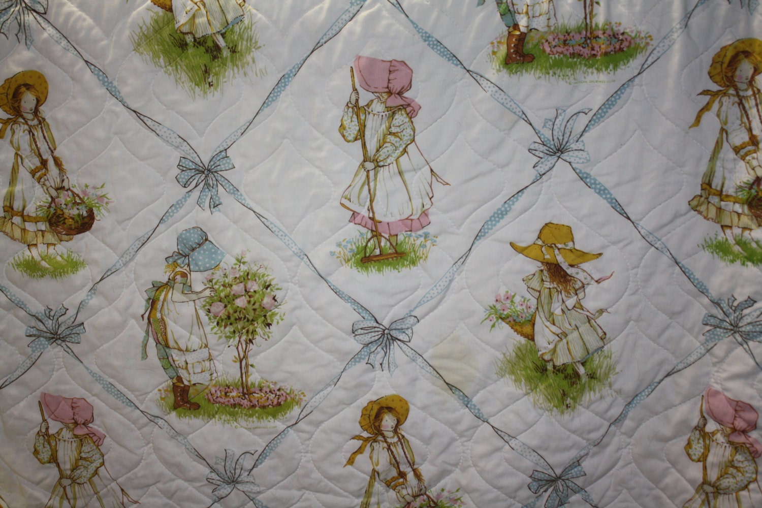 Vintage Retro Holly Hobbie Bedspread Full