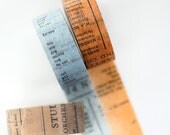 Tape - Old Book Washi Tape - 20mm