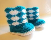 Shelly Cuff Boots  - Crochet Boots Newborn to 12 Months