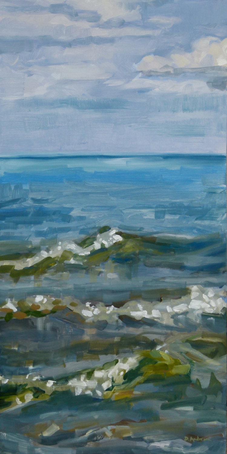 Oil Painting: Lake and Sky, 1 of 2