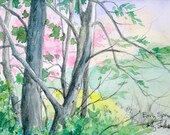 SALE- Early Spring - Original CP and Watercolor