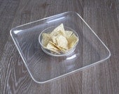 Vintage Lucite Chip and Dip Serving Set