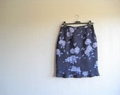 SALE 50 OFF Vintage Early 90's Flower Skirt