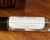 Vegan-Lettuce & Sweet Orange Perfume Oil- Fresh Lettuce and Sweet Orange- Roll On Perfume
