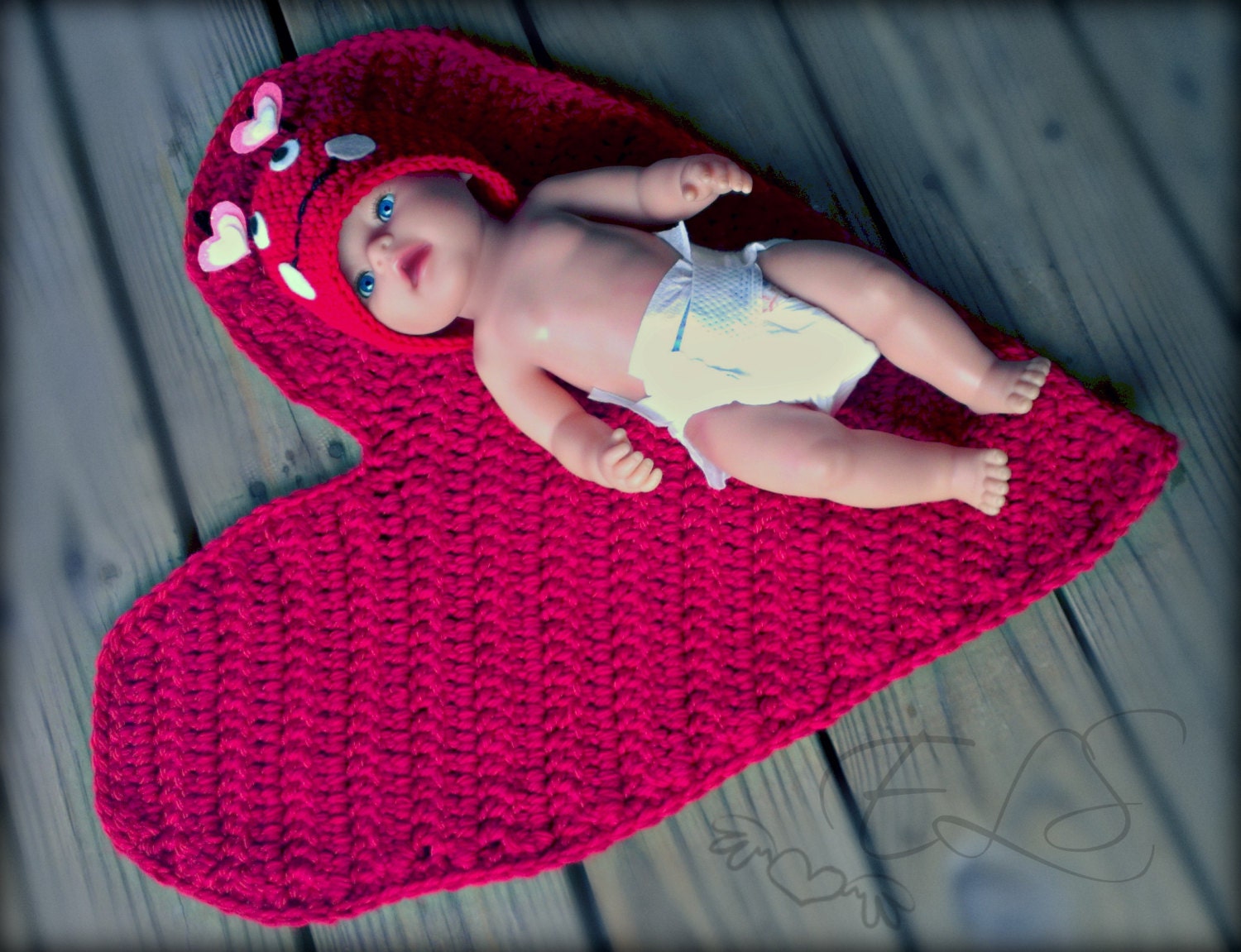 Valentine's Baby Heart Mat