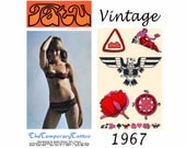 Temporary Tattoos - Military Eagle Tattoo - Vintage Tattoos 1960s