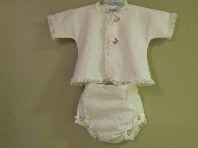 Vintage+Diapers+And+Plastic+Pants 1960s Vintage Plastic pants set white with pink by Antiquesingomar