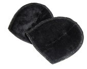 Breast Pads, Contoured, Organic Bamboo Velour, Black
