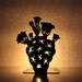 Bookend/candle holder Cactus powder coated laser cut metal thick enough to hold books