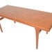 Tall Danish Modern Mid Century Coffee Table in Teak