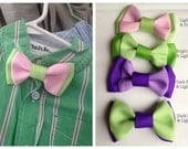3 Dapper Boys or newborn bow ties perfect for spring or summer customizatble