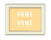 Home Sweet Home. Make It Your Own. Home Decor Art Print. Wedding Art.