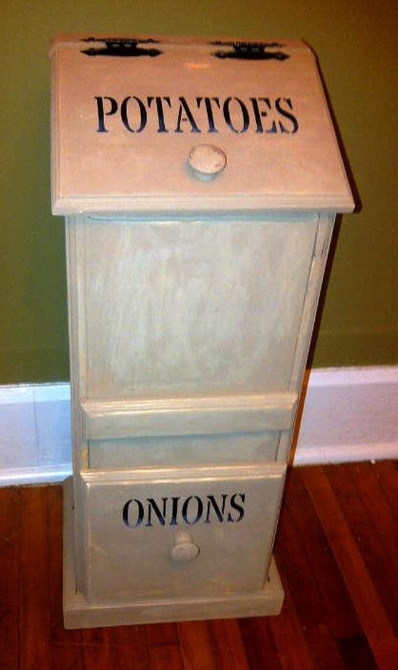 Items similar to Primitive Rustic Potato/Onion Bin on Etsy