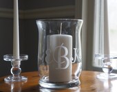 Unity Candle Holder / Hurricane Vase - Monogrammed