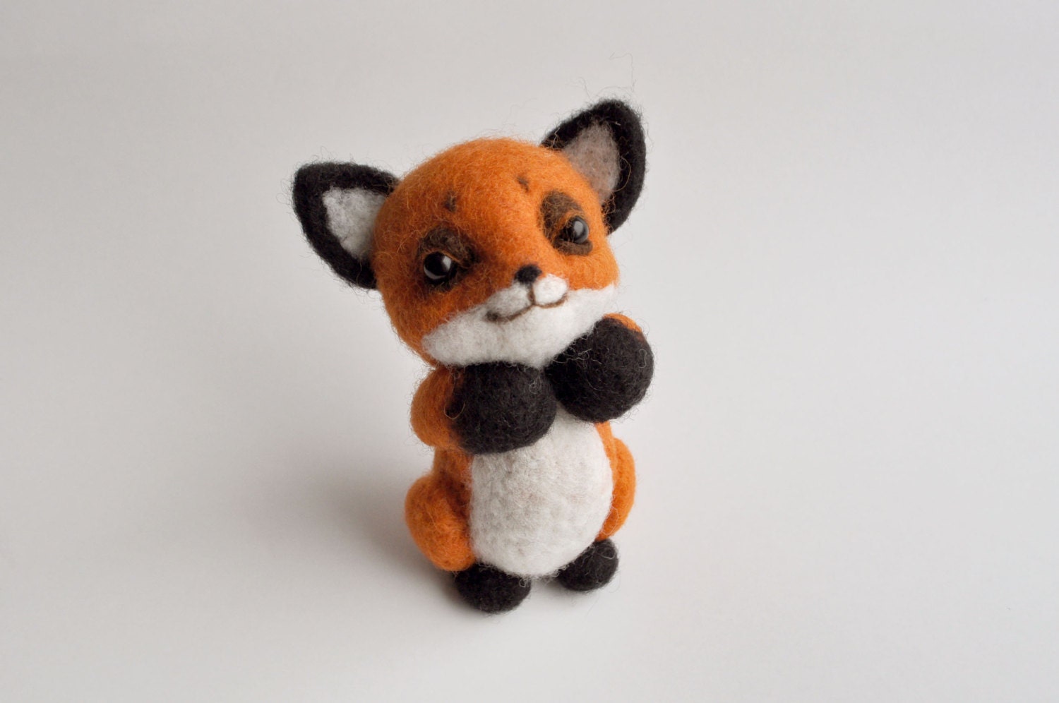 Fox baby, needle felted