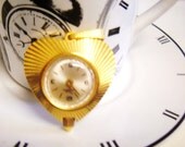 1960s Chateau Heart Shaped Pendant Watch Runs Great Looks Beautiful