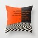 Decorative Pillow Cover, (16x16) TWIN PEAKS throw pillow case for the Home Decor by Modern Artist Jazzberry Blue