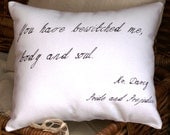 Pride and Prejudice-Darcy Quote-Jane Austen 10X12 Inch Pillow