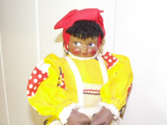 Vintage Caribbean Bottle Doll -  Est. C. 1970's