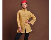 spring   linen  jacket,Chinese frog   jacket ,long sleeves jaacket,thin jacket