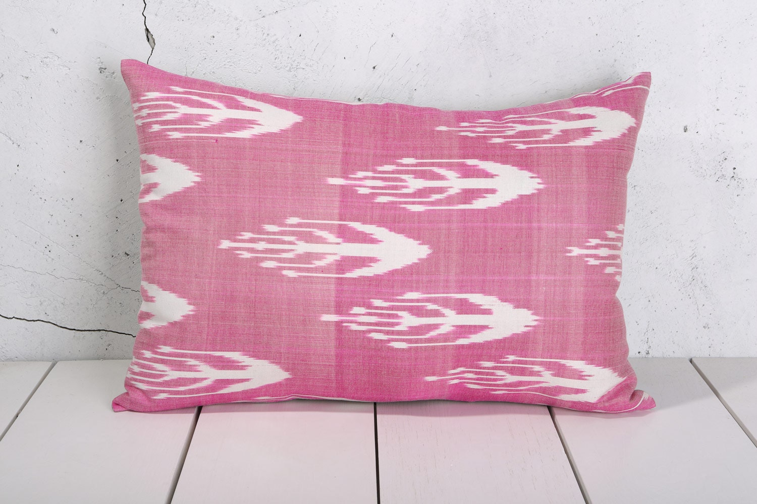 16 x 23 Decorative Pillow Ikat Pillow Throw Pillow Accent Pillow Silk Pillow Cushion -03794-70
