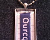 Francophile necklace: Paris metro, Ourcq station