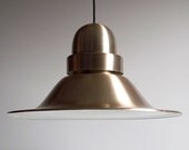 Large industrial style vintage Scandinavian aluminum pendant lamp