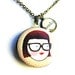 Nerdy Girl Glasses Locket Books Word Pendant Brass Setting Library Card Necklace One of a Kind