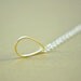 Golden Teardrop Necklace - Geometric- Modern - Simple Minimalist Jewelry - Gold and Silver - Rain Drop