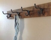 Reclaimed Wood Coat Rack