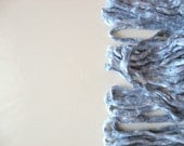 1 oz Mulberry Silk Roving Fiber LIGHT  BLUE