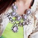 wedding gifts,bridesmaid gifts,bubble necklace,beadwork necklace,Beaded Jewelry,bib necklace,statement necklace,pendant necklace with chain