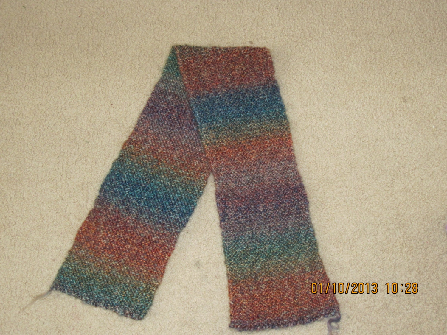 Handmade Winter Warm Multi-colored Knitted Scarf - Shayelle Jewelry
