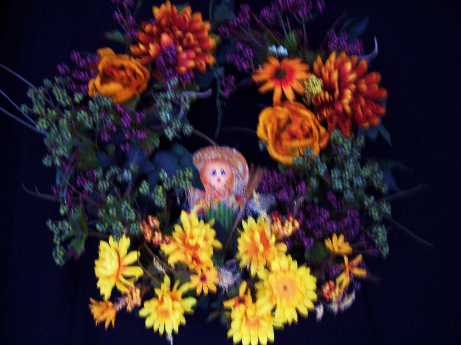 Grapevine Scarecrow Fall / Thanksgiving Wreath