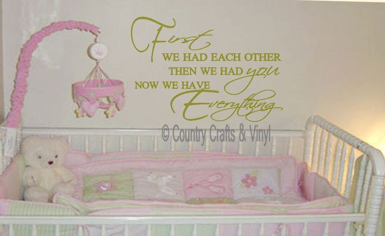 First We Had Each Other. Nursery Wall Art