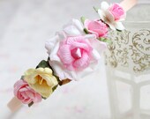 Yellow Rose Bridal Headband