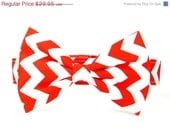 ON SALE Bow Tie Dog Collar: Red and White Chevron...  Bowtie, Pet Collar