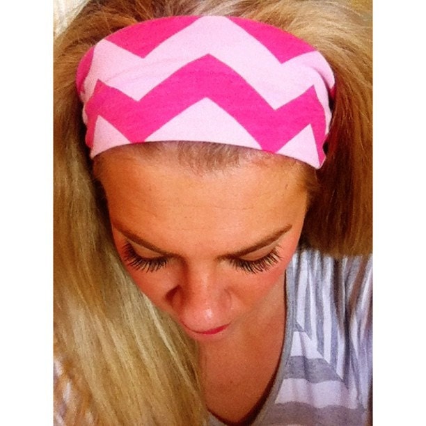5 different variations of Chevron - Fabric Headband