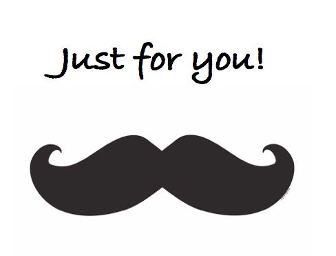 Custom Purple Mustache Pillowcase Set for Chelsi